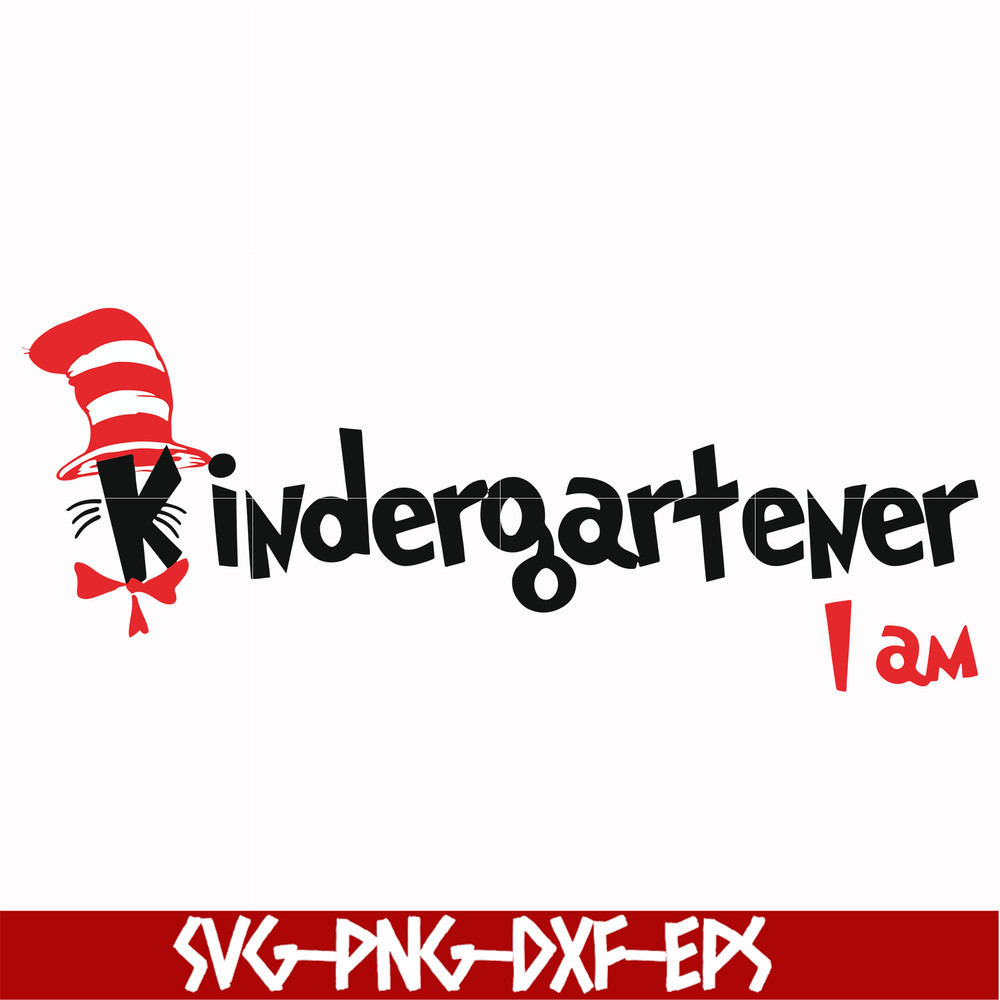 DR00065-Kindergartener I am svg, png, dxf, eps file DR00065.jpg