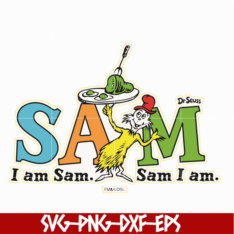 DR05012122-I am sam svg, sam i am svg, Sam svg, Ham svg, dr svg, png, dxf, eps file DR05012122.jpg