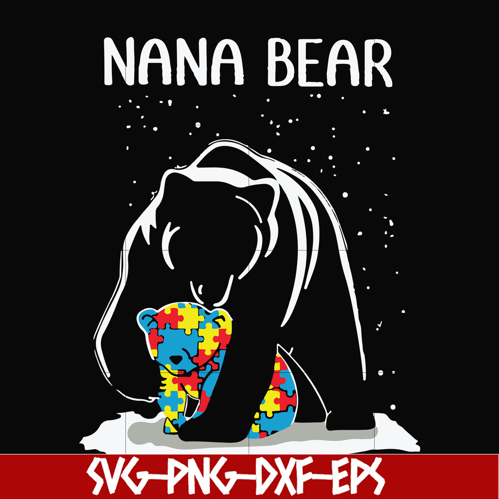 FN000175-Nana bear svg, png, dxf, eps file FN000175.jpg