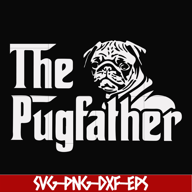 FN000965-The pugfather svg, png, dxf, eps file FN000965.jpg