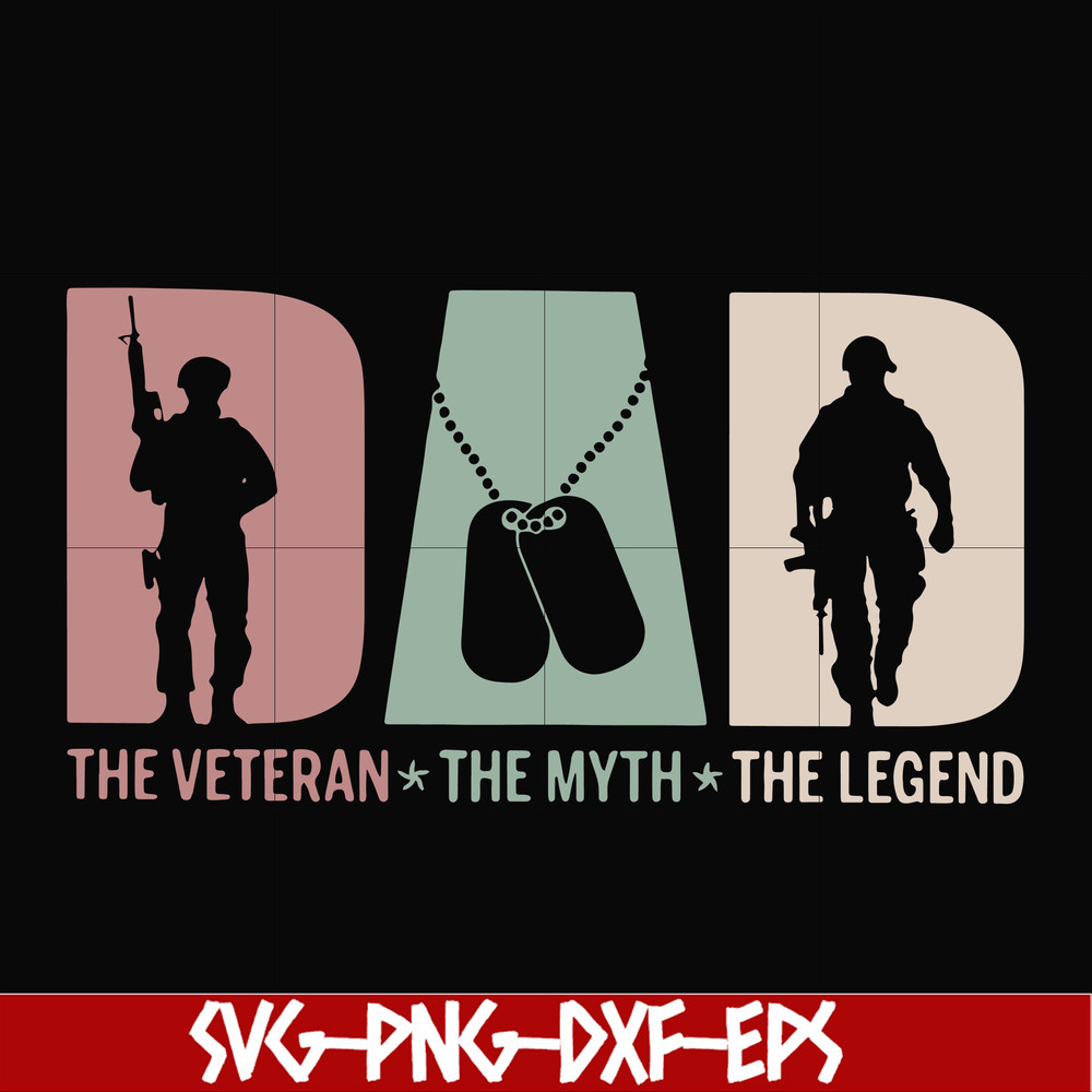 FTD28-The veteran the myth the legend svg, png, dxf, eps, digital file FTD28.jpg