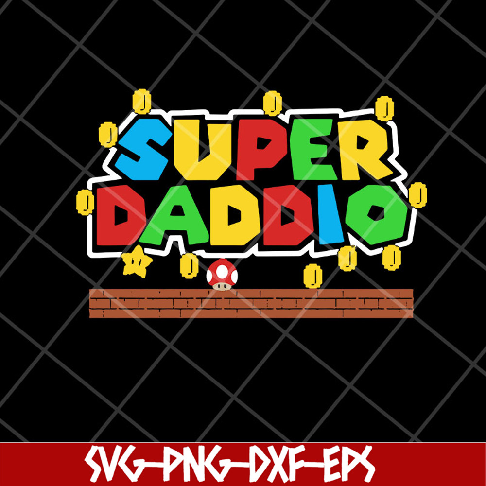 FTD28042117-Super mario super daddio svg, Fathers day svg, png, dxf, eps digital file FTD28042117.jpg