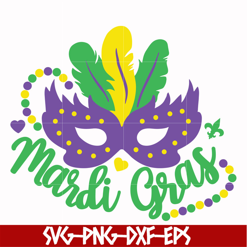 MAG0001-Mardi gras svg, png, dxf, eps file MAG0001.jpg