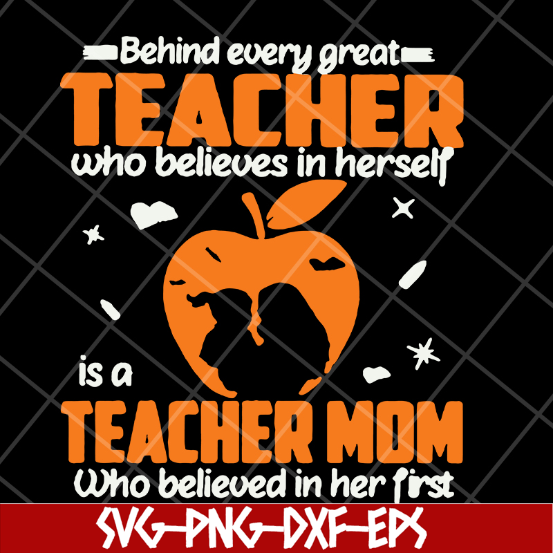 MTD15042109-Teacher mom svg, Mother's day svg, eps, png, dxf digital file MTD15042109.jpg