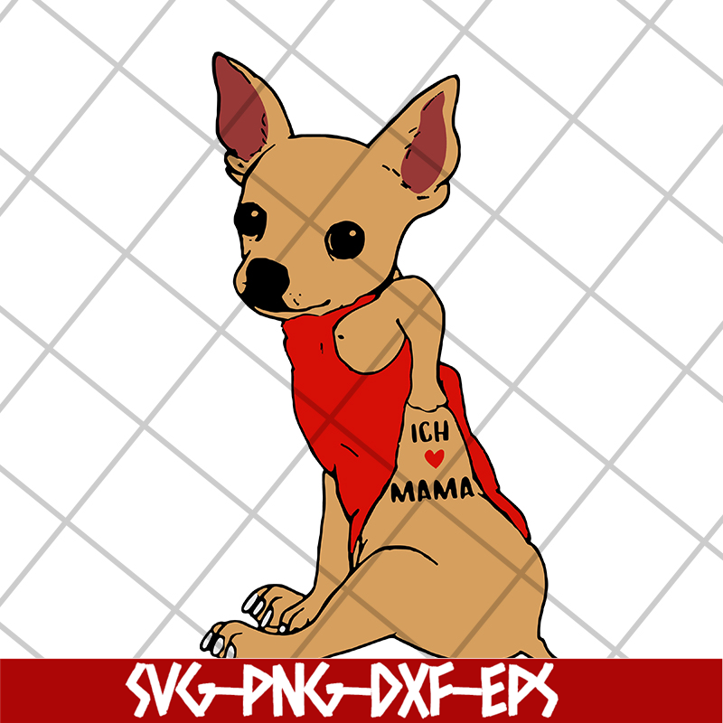 MTD15042115-Dog chihuahua love mama svg, Mother's day svg, eps, png, dxf digital file MTD15042115.jpg