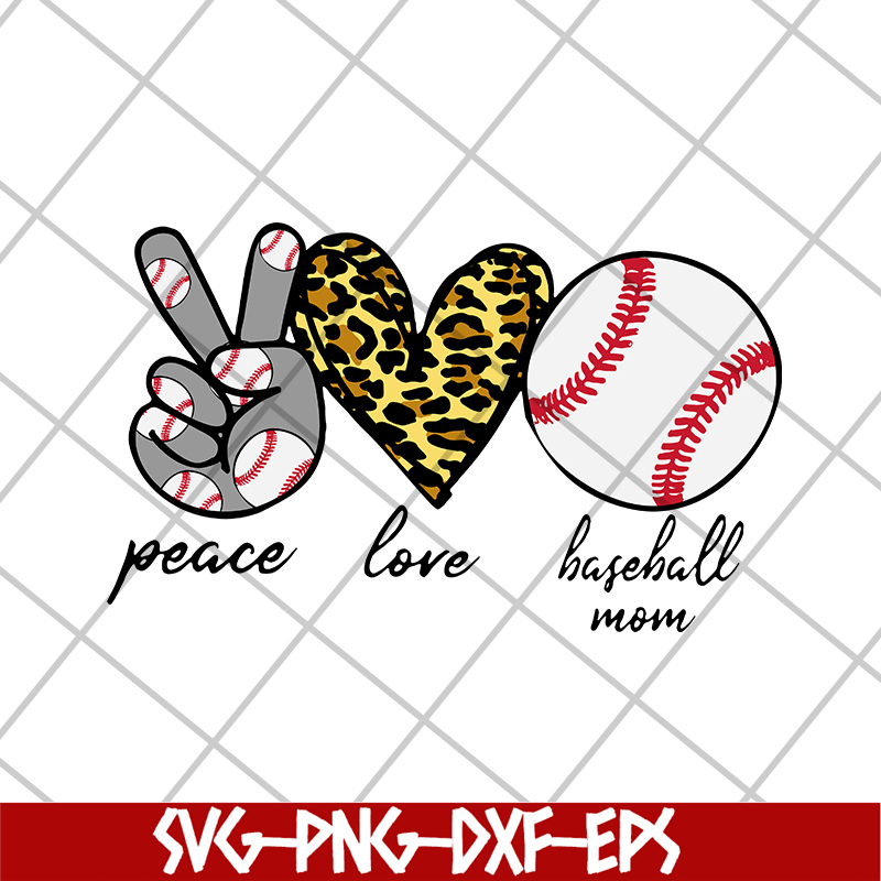 MTD16042135-Peace love mom baseball svg, Mother's day svg, eps, png, dxf digital file MTD16042135.jpg