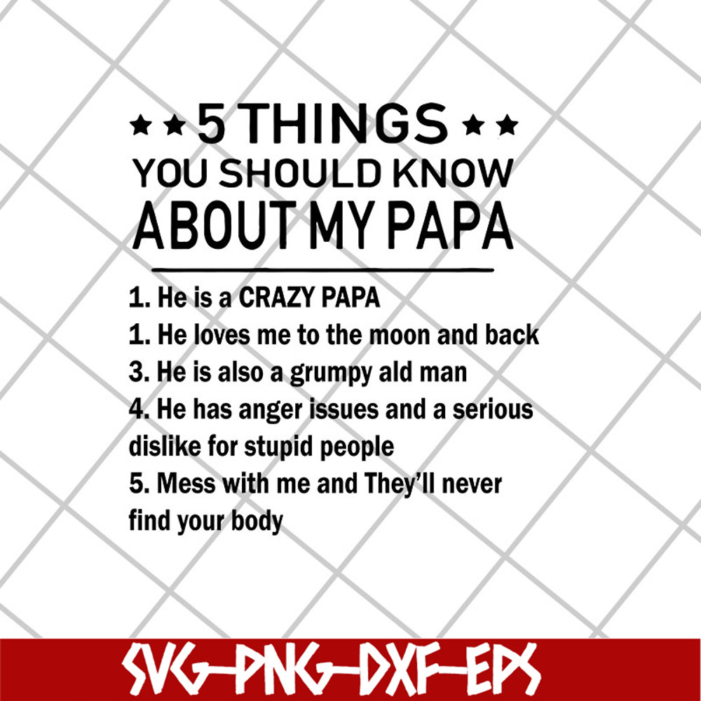 MTD27042115-5 thing you should know about my papa svg, Mother's day svg, eps, png, dxf digital file MTD27042115.jpg