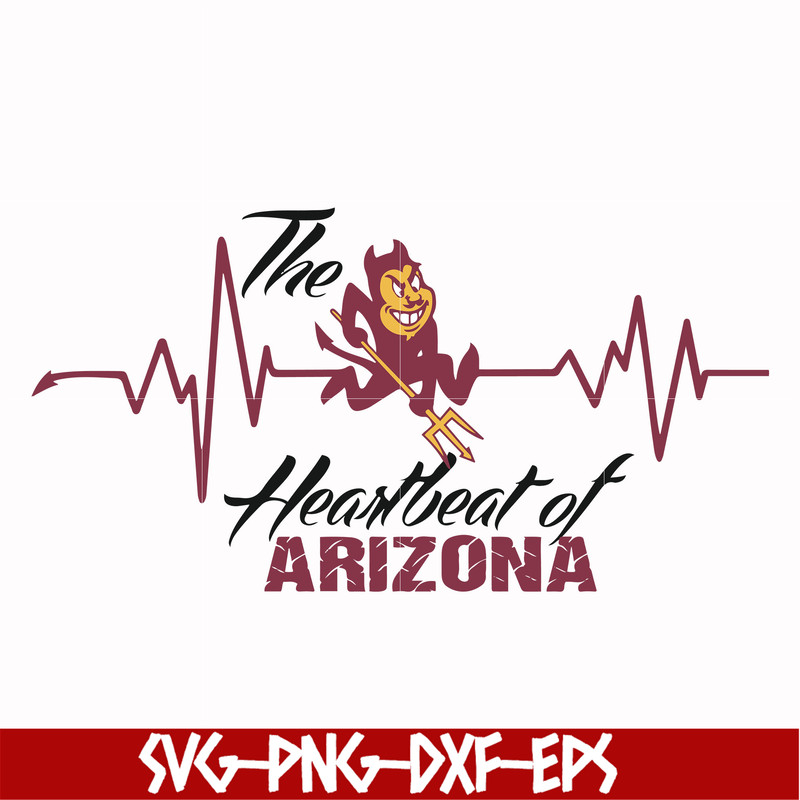 NCAA0000218-The heartbeat of Arizona svg, png, dxf, eps file NCAA0000218.jpg