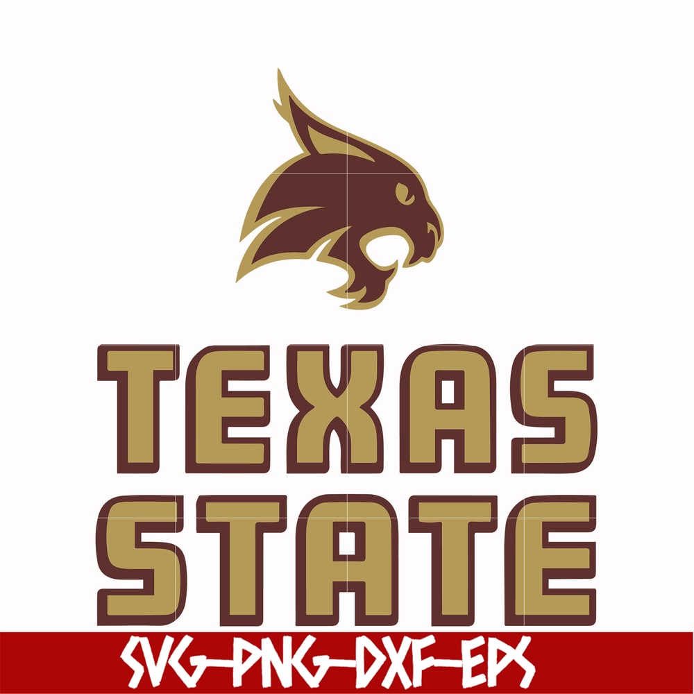 NCAA0000281-Texas State Bobcats svg, png, dxf, eps file NCAA0000281.jpg