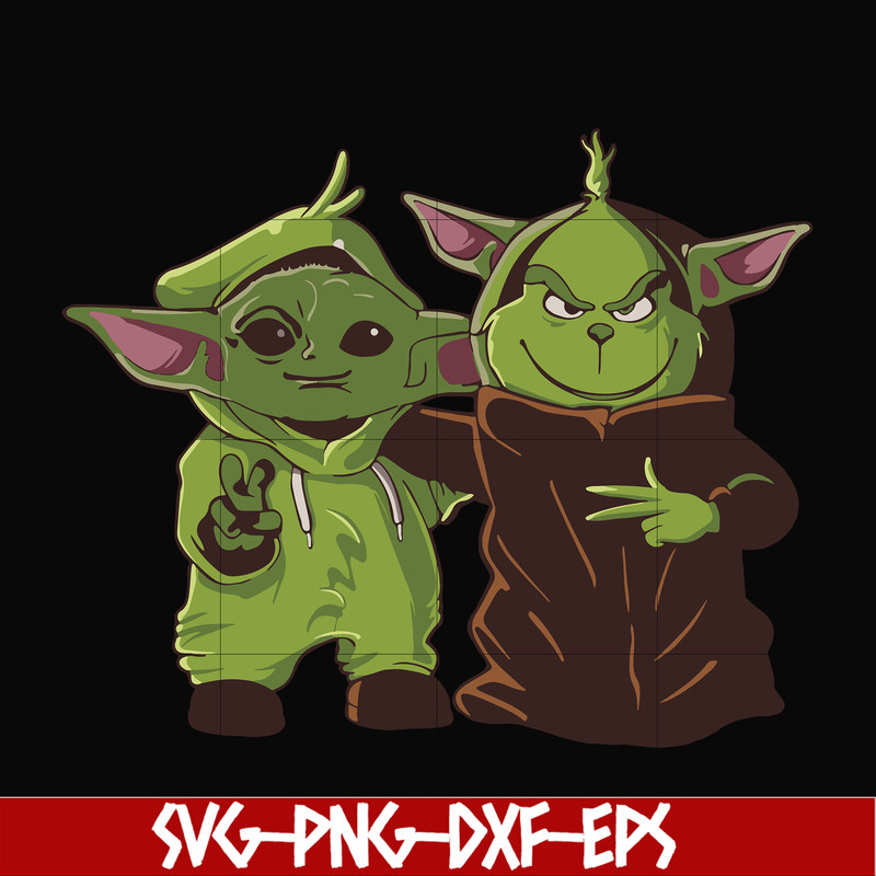 NCRM0013-Grinch with the child baby yoda svg, png, dxf, eps digital file NCRM0013.jpg