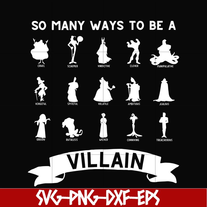 NCRM0110-So many ways to be a villain svg, png, dxf, eps digital file NCRM0110.jpg