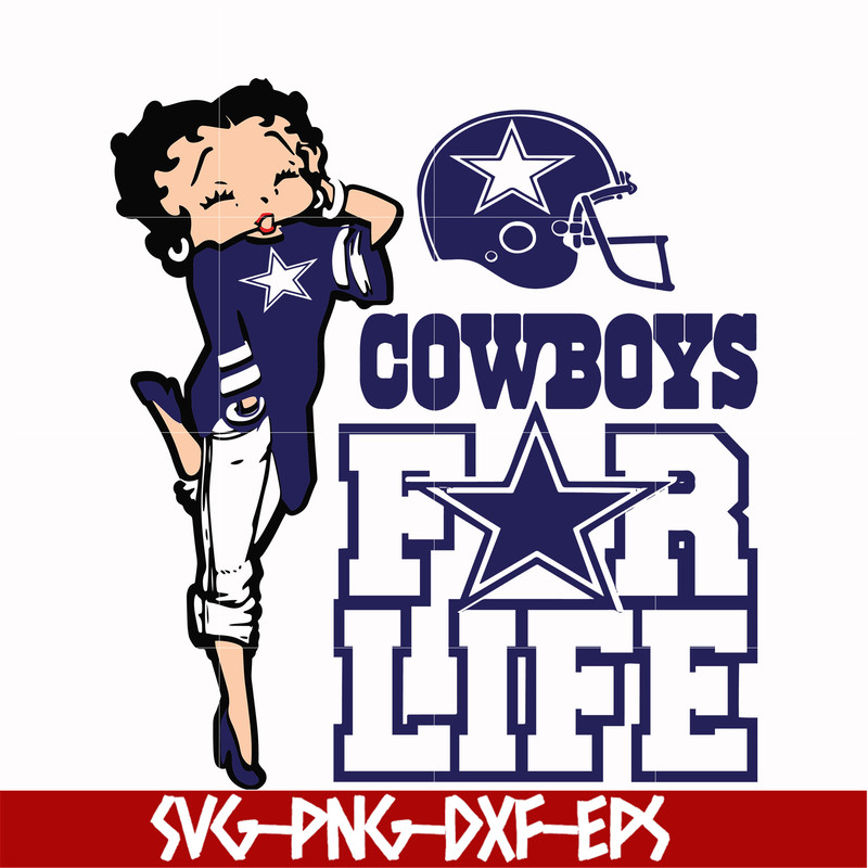 NFL0000203-Cowboys for life, svg, png, dxf, eps file NFL0000203.jpg