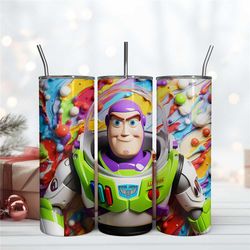 3d inflated buzz tumbler wrap, skinny 20oz tumbler design digital file