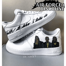 migos air force 1, personalized shoes, custom af1 shoes, custom shoes, gift for her, unisex sneaker, personalized shoes