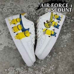 minions air force 1, hand painted gift, af1 sneakers, air force 1 custom, custom shoes, hand painted gift
