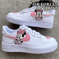 minnie air force 1, hand painted gift, af1 sneakers, air force 1 custom, custom shoes, custom shoes, gift for her
