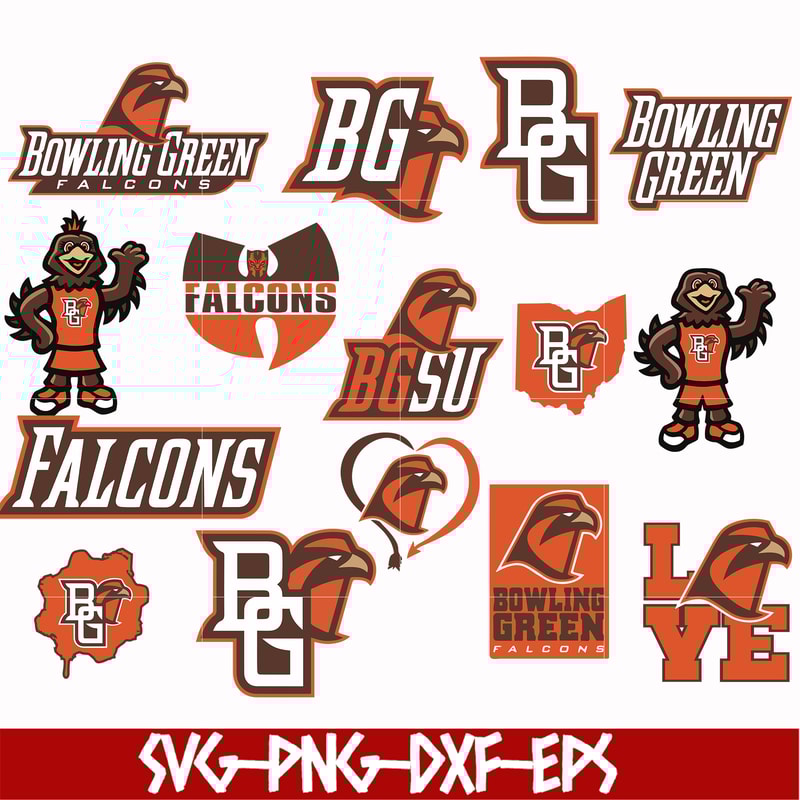 NCAA0000223-Bowling Green Falcons svg, png, dxf, eps file NCAA0000223.jpg