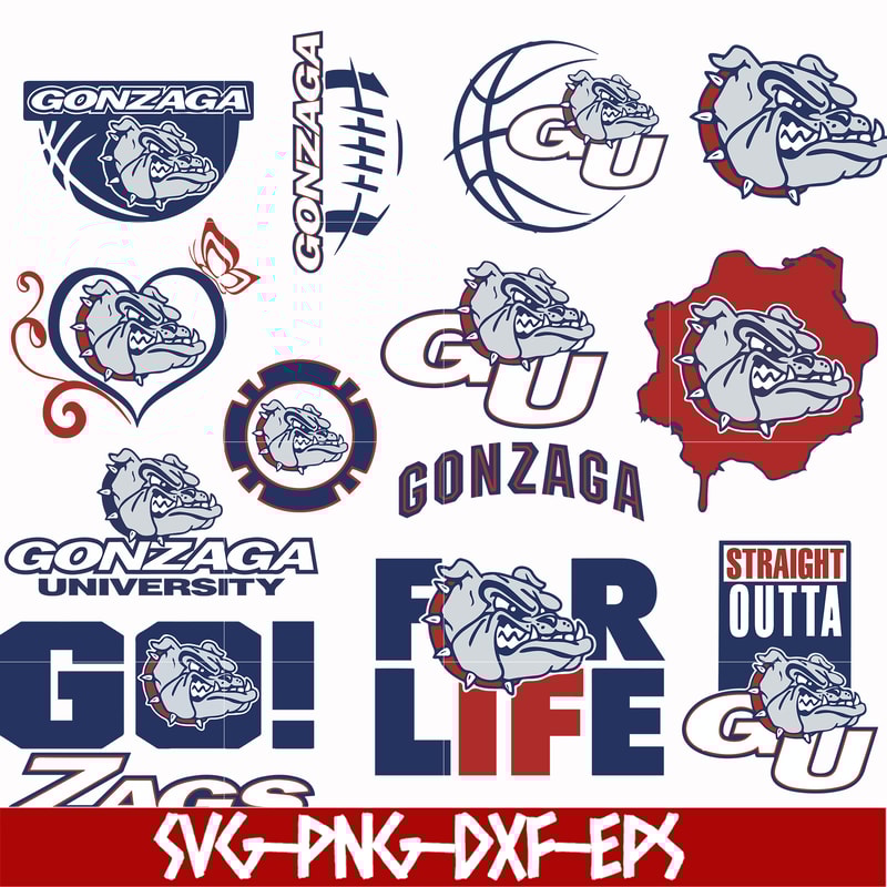NCAA0000254-Gonzaga Bulldogs svg, png, dxf, eps file NCAA0000254.jpg