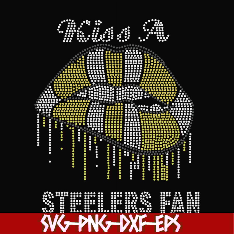 NFL0000171-Kiss a Steelers fan, svg, png, dxf, eps file NFL0000171.jpg