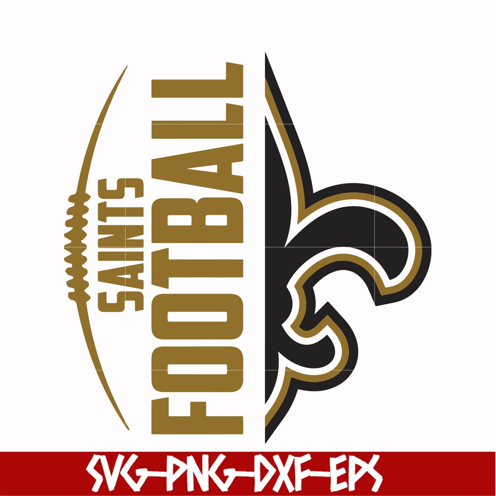 NFL000079-Saints football, svg, png, dxf, eps file NFL000079.jpg