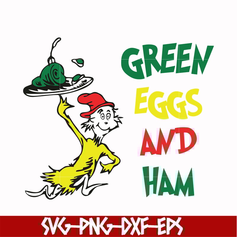 DR000102-Green eggs and ham svg, png, dxf, eps file DR000102.jpg
