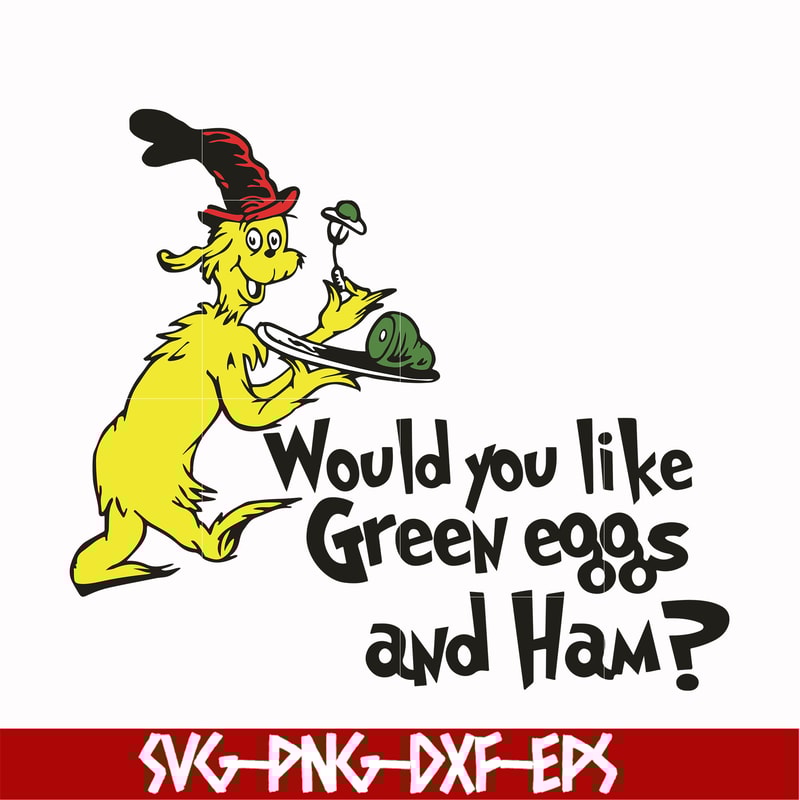 DR000104-Would you like green eggs and ham svg, png, dxf, eps file DR000104.jpg