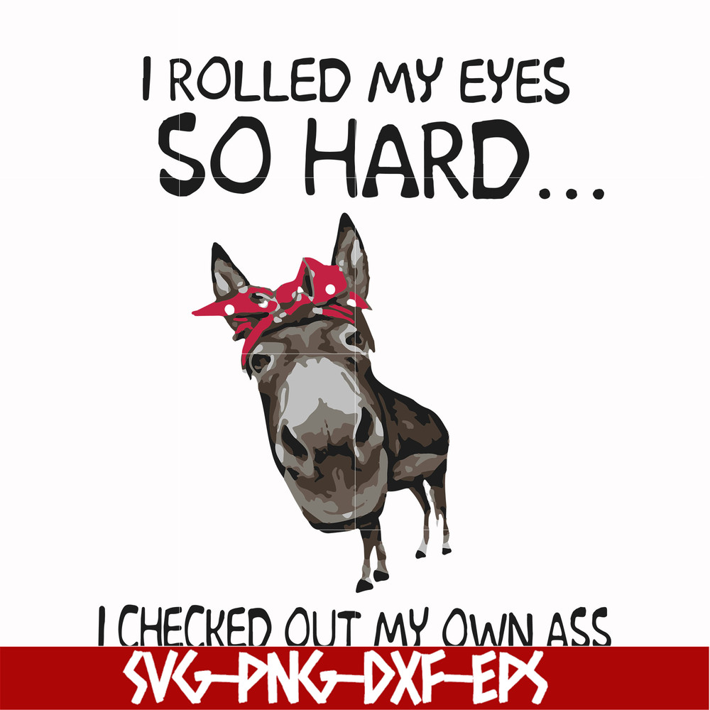 FN000417-I rolled my eyes so hard I checked out my own ass svg, png, dxf, eps file FN000417.jpg