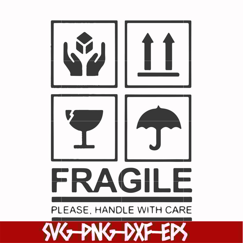 FN000567-Fragile please handle with care svg, png, dxf, eps file FN000567.jpg