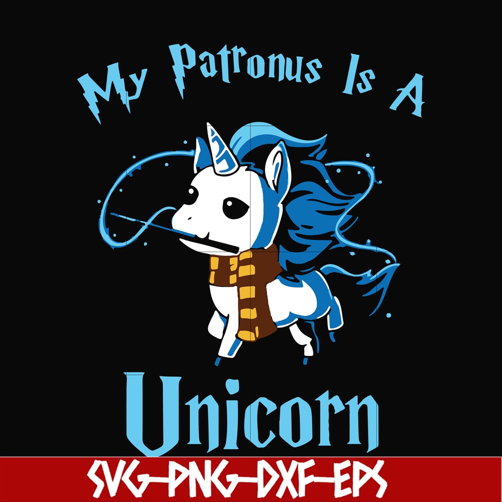 FN000571-My patronus is a Unicorn svg, png, dxf, eps file FN000571.jpg