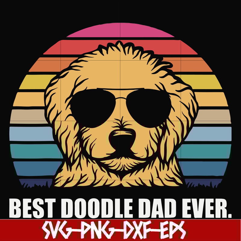 FN000966-Best doodle dad ever svg, png, dxf, eps file FN000966.jpg