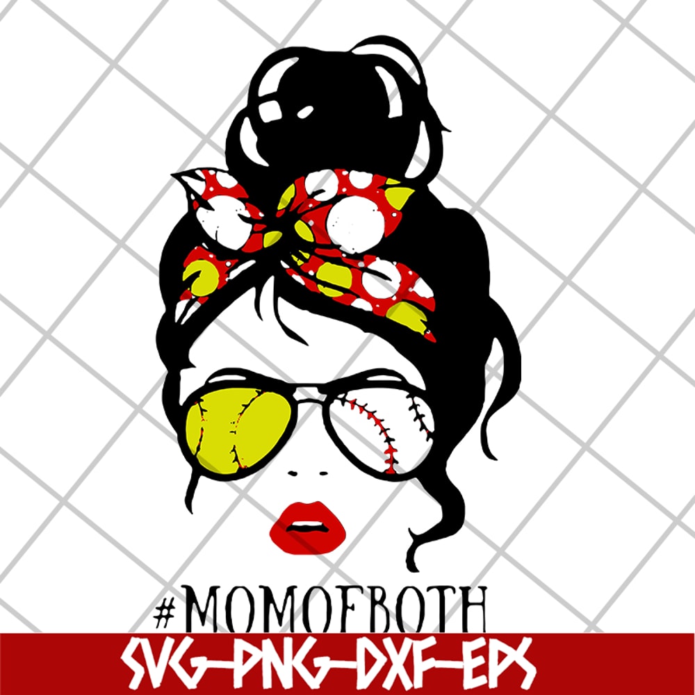 MTD15042112-Happy mom of both softball svg, Mother's day svg, eps, png, dxf digital file MTD15042112.jpg