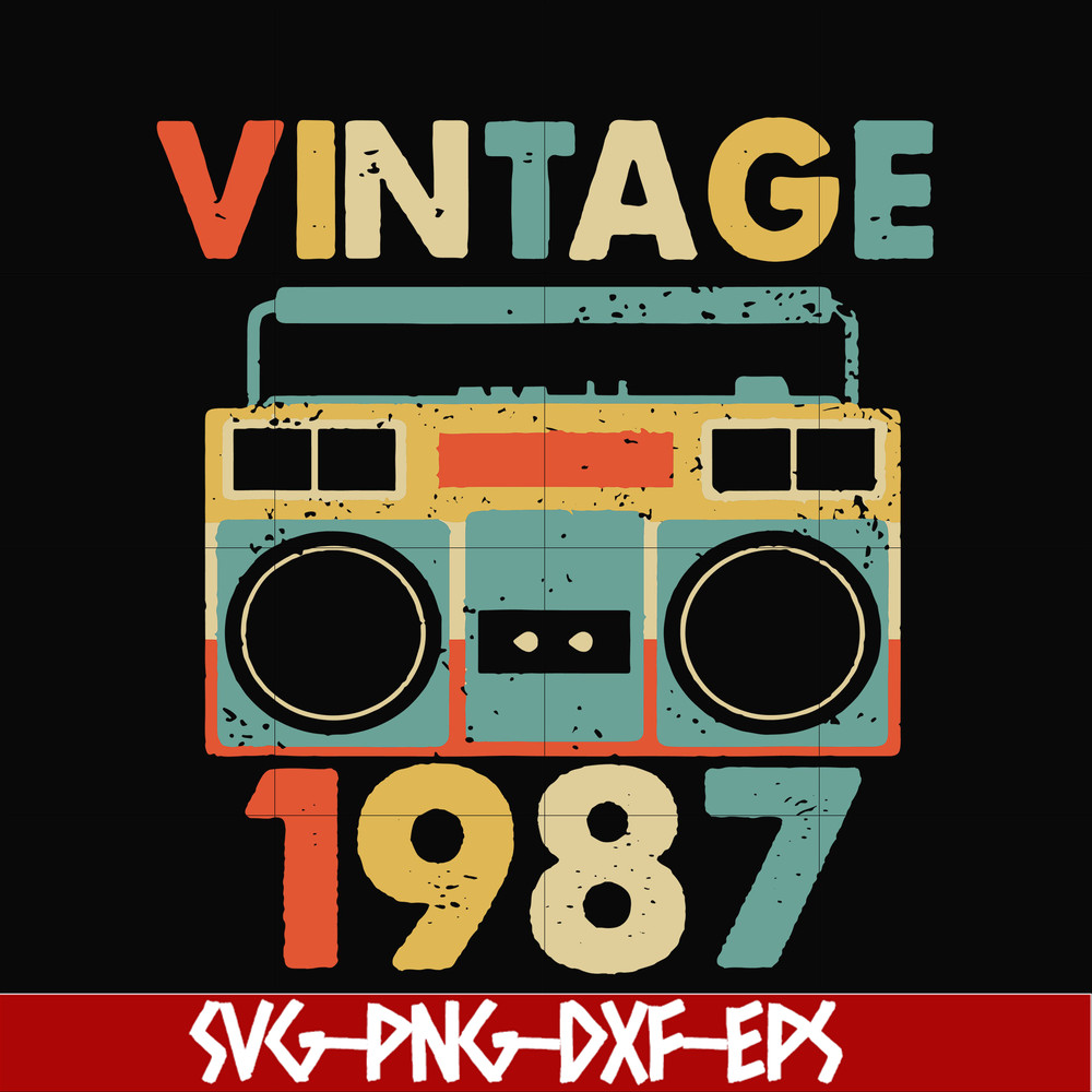 NBD0029-Vintage November 1987 svg, png, dxf, eps digital file NBD0029.jpg