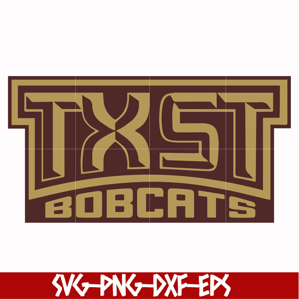 NCAA0000284-Texas State Bobcats svg, png, dxf, eps file NCAA0000284.jpg