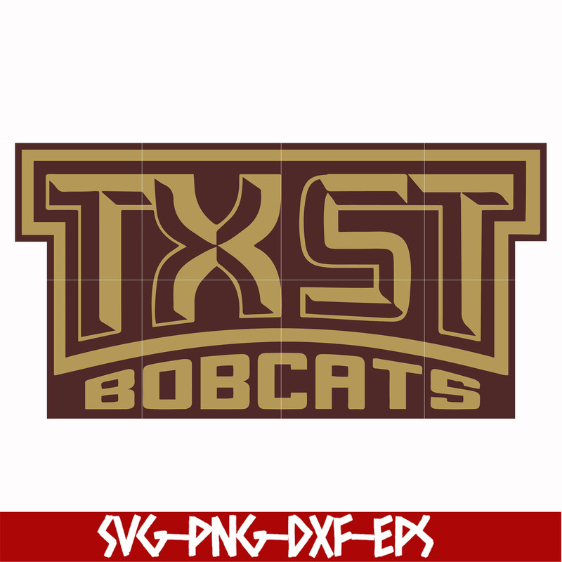 NCAA0000284-Texas State Bobcats svg, png, dxf, eps file NCAA0000284.jpg