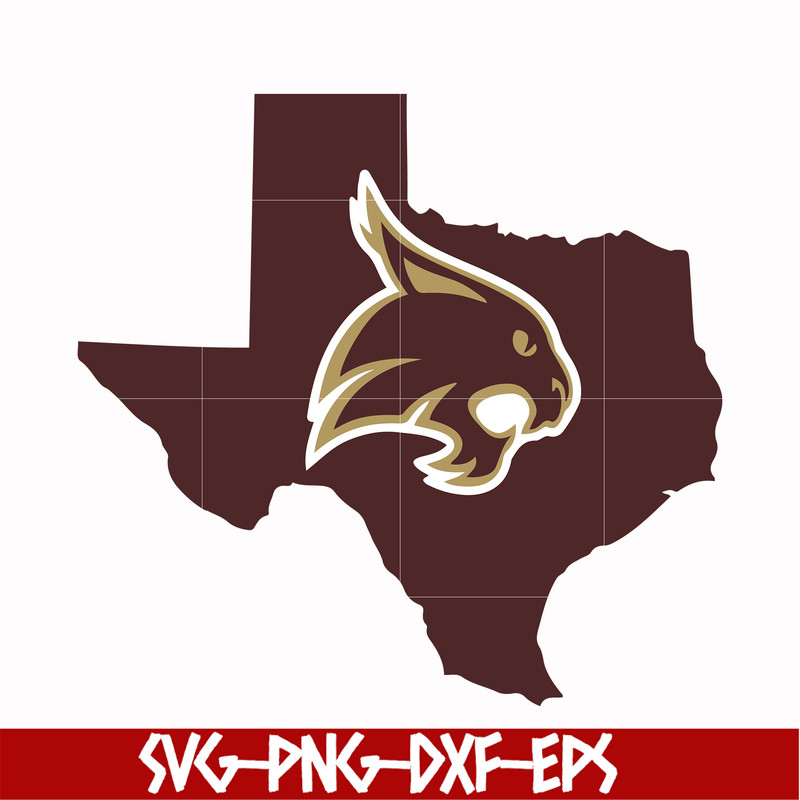 NCAA0000290-Texas State Bobcats svg, png, dxf, eps file NCAA0000290.jpg