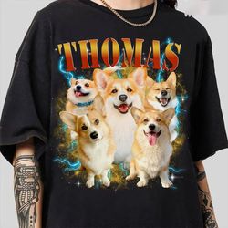 custom dog shirt, retro collage shirt, custom pet shirt, retro 90's custom shirt, women's custom tee, christmas gift shi