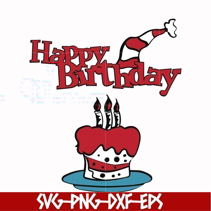 DR00045-Happy birthday svg, png, dxf, eps file DR00045.jpg