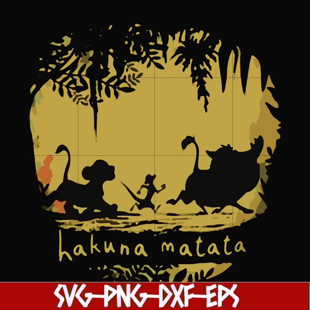 FN000159-Hakuna Matata svg, png, dxf, eps file FN000159.jpg