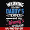 FN000456-Warning I got my daddy's temper and my mommy's attitude svg, png, dxf, eps file FN000456.jpg