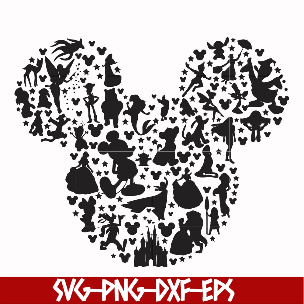 FN00062-Mickey svg, png, dxf, eps file FN00062.jpg