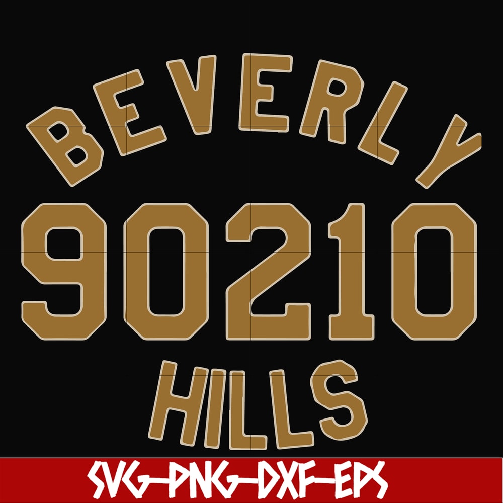 FN000652-Beverly 90210 hills svg, png, dxf, eps file FN000652.jpg