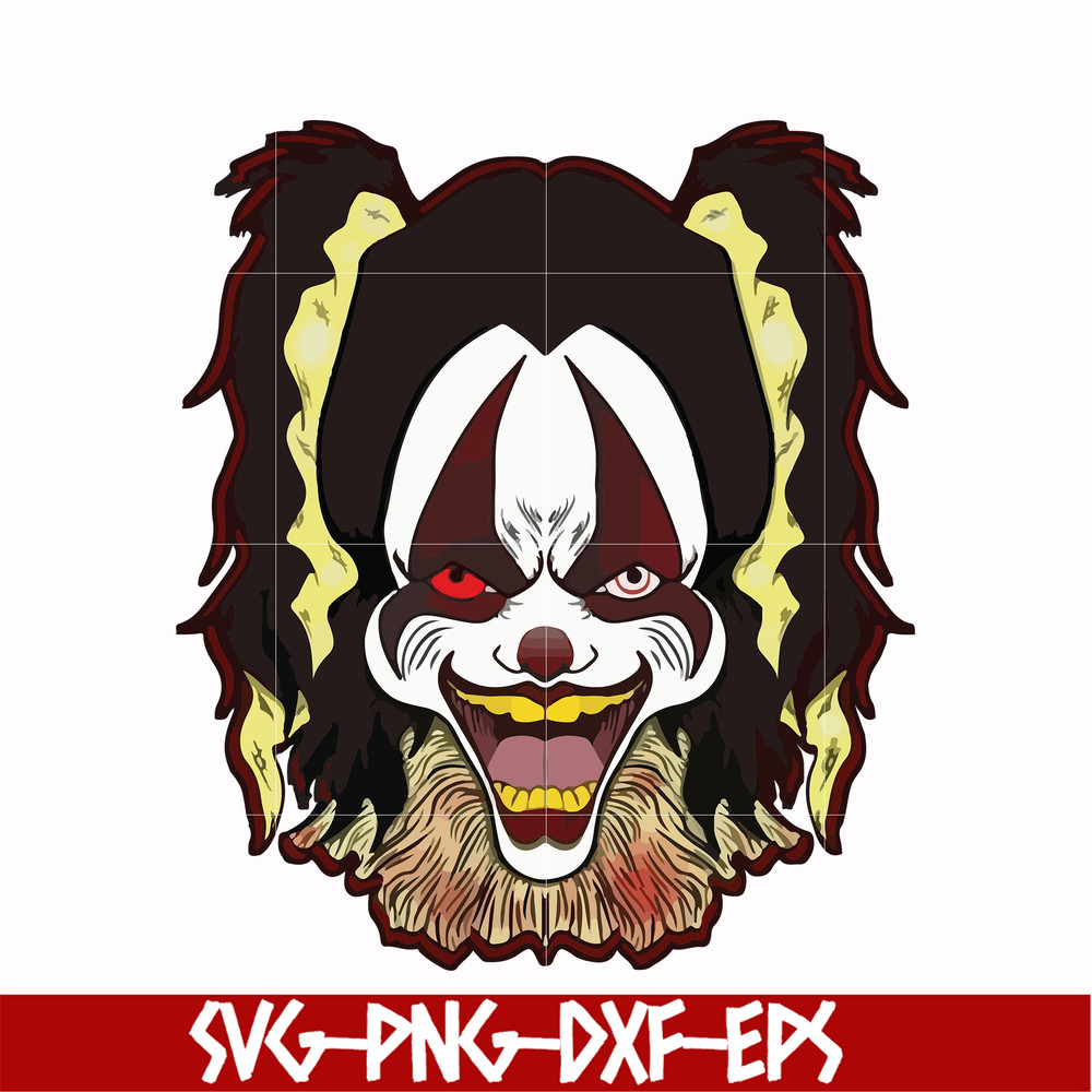HLW0016-Clown svg, halloween svg, png, dxf, eps digital file HLW0016.jpg