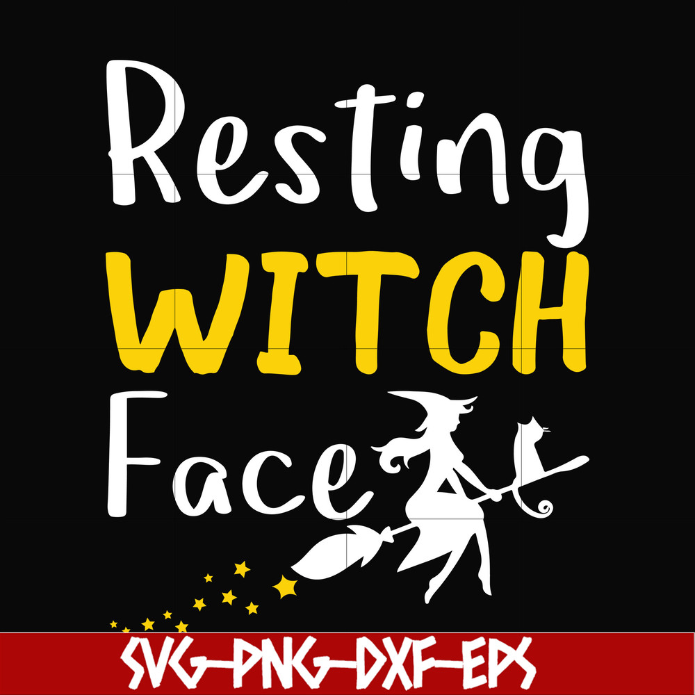 HLW24072023-Resting witch face svg, halloween svg, png, dxf, eps digital file HLW24072023.jpg