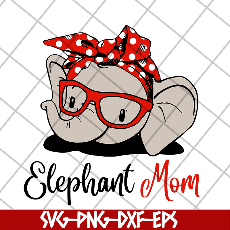 MTD04042114-Elephant Mom svg, Mother's day svg, eps, png, dxf digital file MTD04042114.jpg