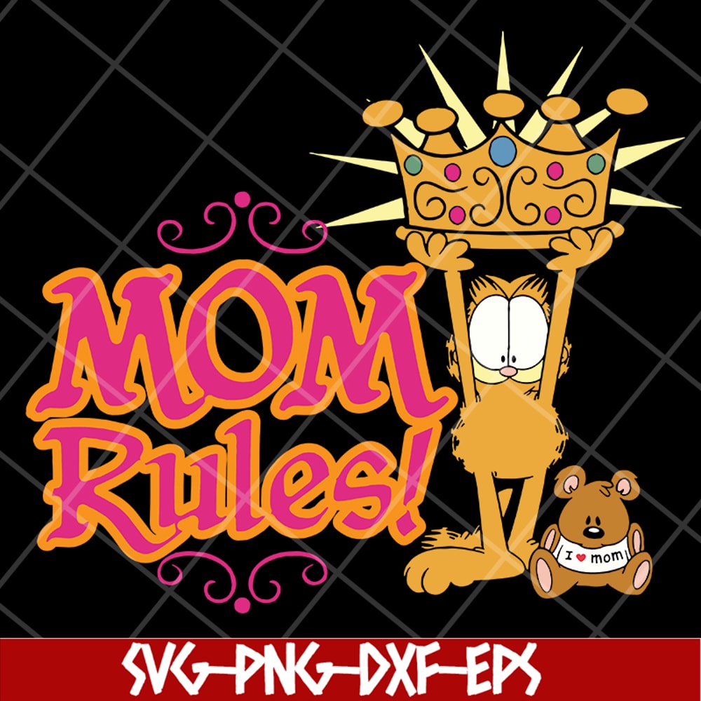 MTD13042126-Mom rules svg, Mother's day svg, eps, png, dxf digital file MTD13042126.jpg