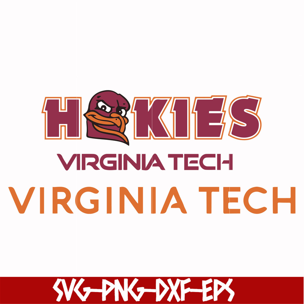 NCAA0000337-Virginia Tech Hokies svg, png, dxf, eps file NCAA0000337.jpg