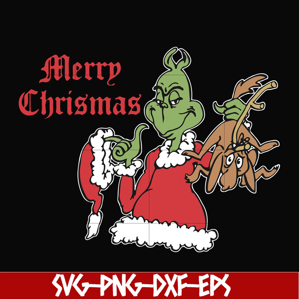 NCRM0001-Merry chrismas svg, Grinch svg, png, dxf, eps digital file NCRM0001.jpg