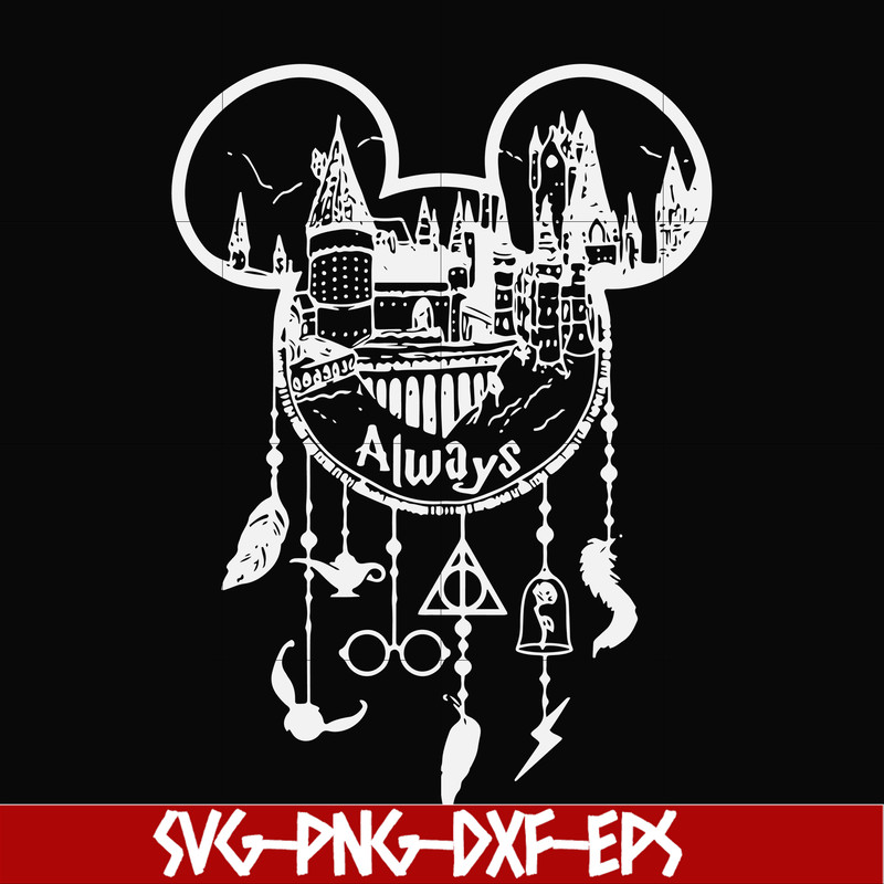 NCRM14072018-Harry Potter Always Mickey Mouse dream catcher svg, png, dxf, eps digital file NCRM14072018.jpg