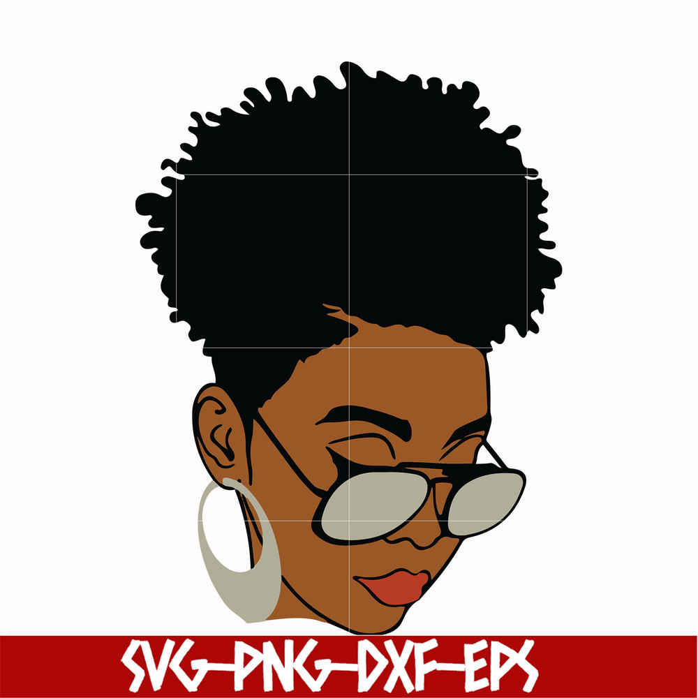 OTH00017-Unbothered Black Girl Svg, Afro Woman Svg, African American Woman svg, png, dxf, eps file OTH00017.jpg