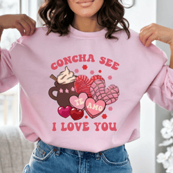 Concha See I Love You Funny Valentines Day Png, Te Amo Valentines Day Gift, Mexican Valentine Png, Valentine PNG